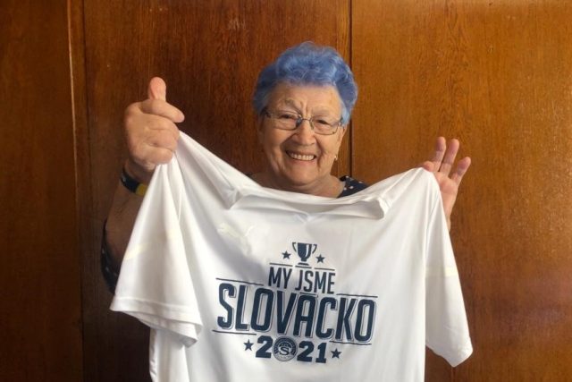 Skalní fanynka 1. FC Slovácko Růžena Pašková | foto: Růžena Vorlová,  Český rozhlas