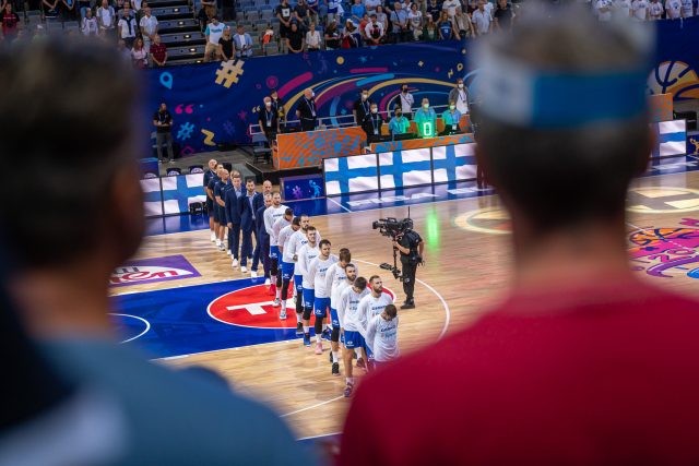 Nevidomý fanoušek na EuroBasketu 2022 | foto: Milan Vobecký