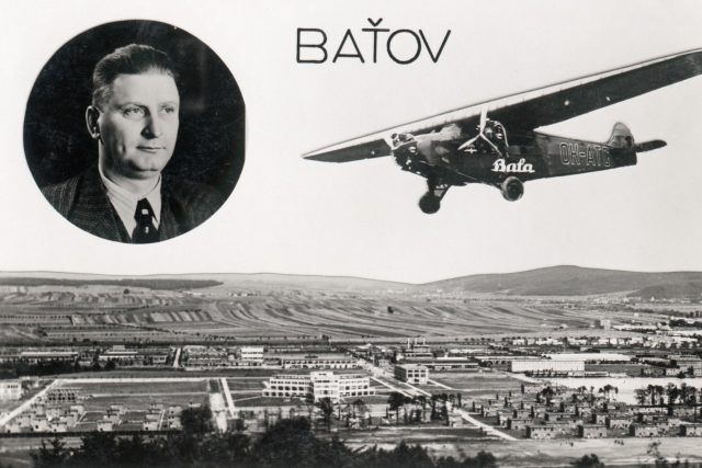 Jan Antonín Baťa na dobové pohlednici | foto: Profimedia