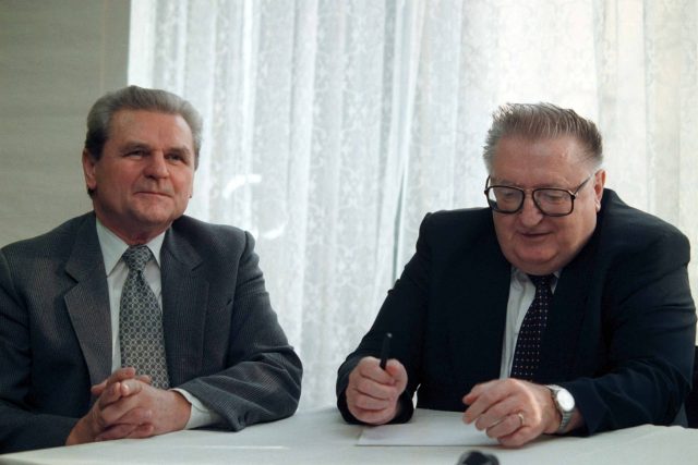 František Trnka a František Čuba  (1998) | foto: Lukáš Machalínek,  ČTK
