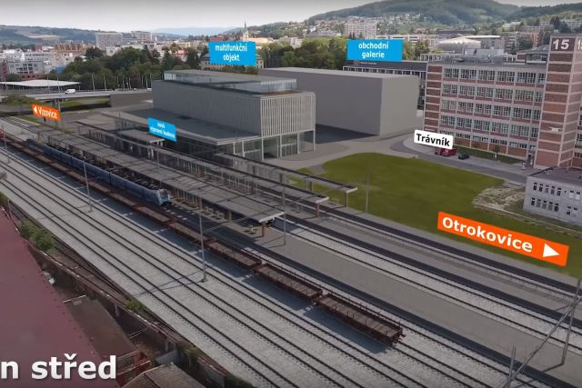 Vizualizace zlínského nádraží po modernizaci | foto: SŽDC