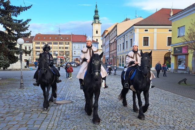 Uherské Hradiště,  tříkrálový průvod městem 2024 | foto: Michal Sladký,  Český rozhlas