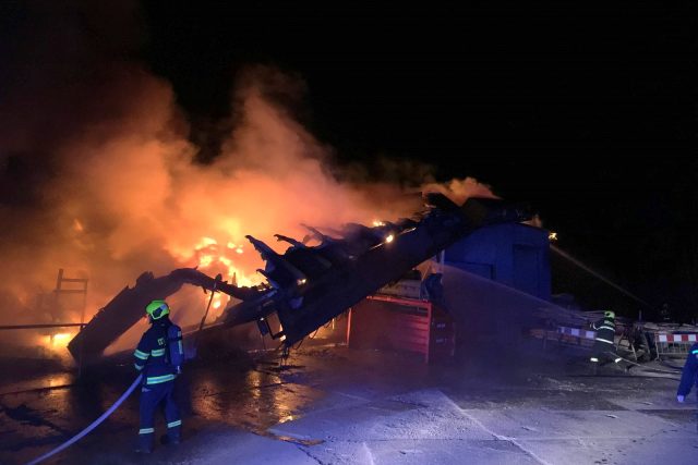 Požár v Liptále | foto: Hasičský záchranný sbor Zlínského kraje