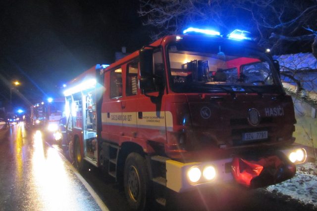Zásah hasičů na Kudlově | foto: Hasičský záchranný sbor Zlínského kraje
