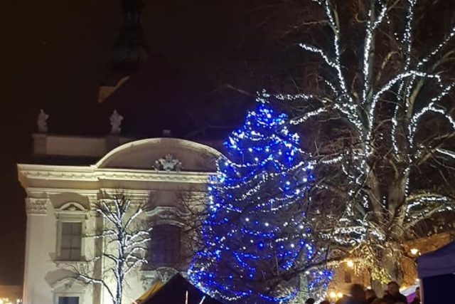 Vánoční strom už zdobí Uherský Brod | foto: Tomáš Fránek,  Český rozhlas