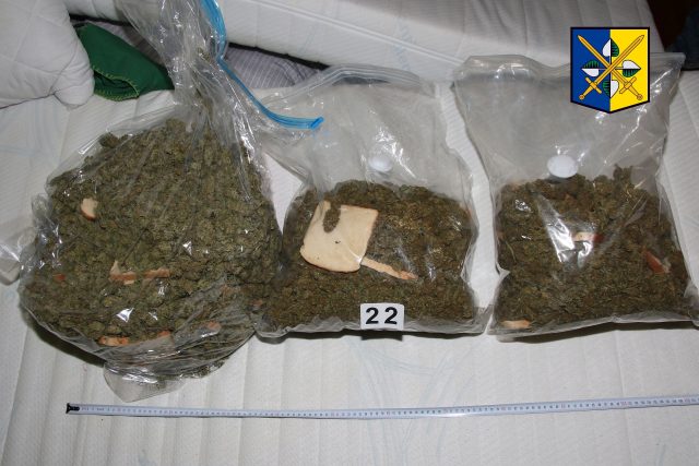 Marihuana zadržená u organizované skupiny na Zlínsku | foto: Policie České republiky