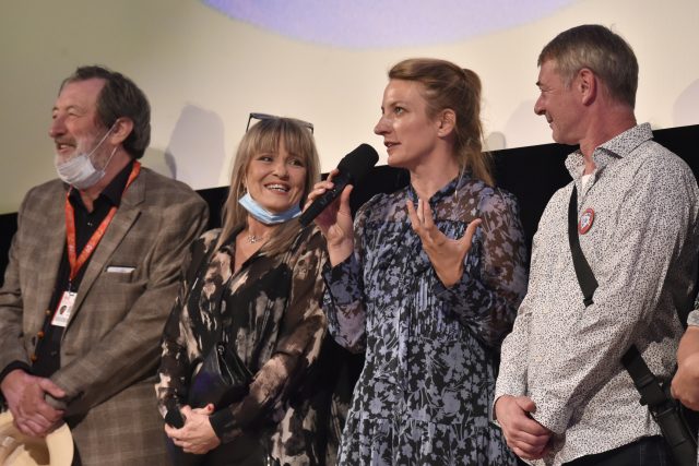 Pohádka Největší dar - Zlín Film Fest 2020 - Bolek Polívka,  Chantal Poullain,  Anna Polívková | foto: Dalibor Glück,  ČTK