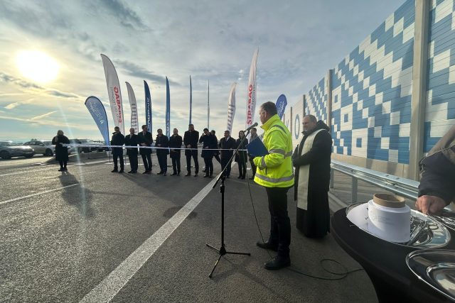 Otevření 21 km dálnice D55 19. prosince 2024 | foto: Leona Nevařilová,  Český rozhlas