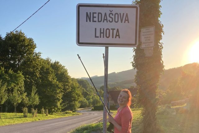 Cíl třetího putování Veroniky po Stezce Českem – Nedašova Lhota | foto: Veronika Žeravová,  Český rozhlas