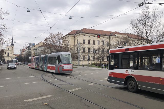 MHD v centru Brna | foto: Ludmila Opltová,  Český rozhlas